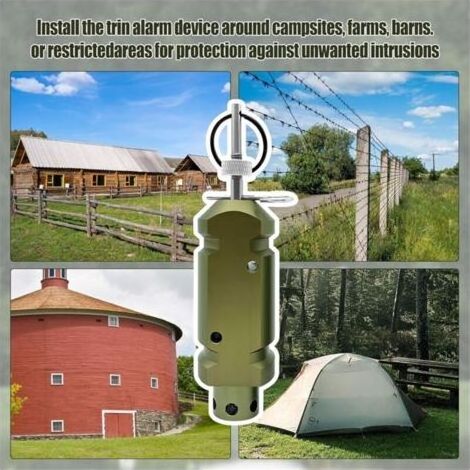 Alarme Périmétrique Filaire Calibre 12 Système Défense Sécurité 360° Camping 2 Pièces
