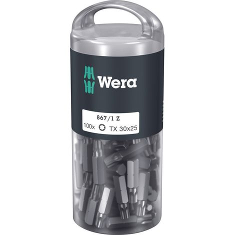 Wera 867/1 DIY TX 1/4 BitBit, Länge 25 mm, TX 30 100er Pack