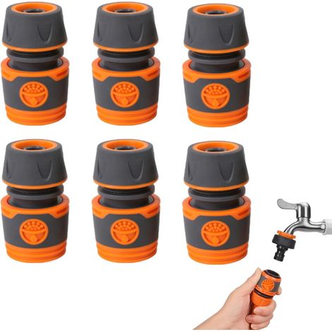 Connecteurs De Tuyau 6 Pièces Raccord 1/2 Pouce Kit D'arrosage Pour Raccordement