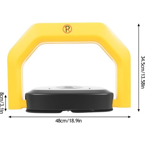 Barrière de parking automatique solaire avec télécommande – Électrique IP67, arceau anti-collision 180° – 2 télécommandes incluses (1/4)