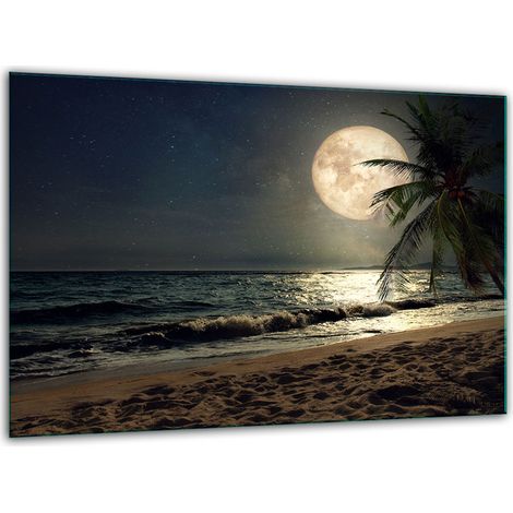 Tabla de cortar de vidrio templado 30x22 playa (1/5)