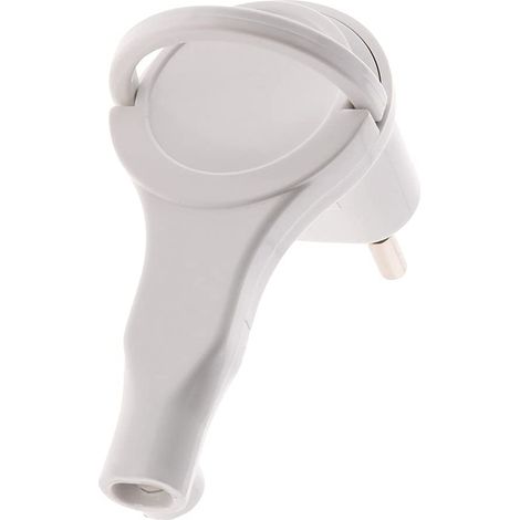 Zenitech - Spina maschio 2P 6A extraflat bianco (1/5)