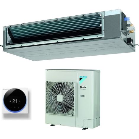 daikin bluevolution air conditioner ducted ducted air conditioner medium head 42000 btu fba125a + azas125mv1 single phase r-32 wi-fi optional wired control madoka white brc1h52w,single phase