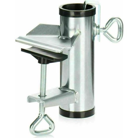 1 X Sonnenschirmständer Sonnenschirmhalter Pour La Balustrade D'Un Balcon Ou D'Accessoires De Table (1/5)