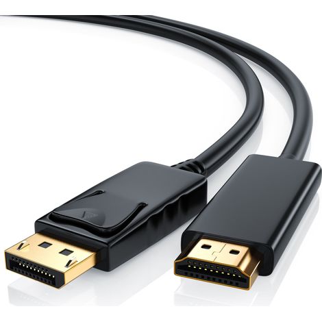 CSL DisplayPort zu HDMI Audio- & Video-Kabel, DP Monitor Kabel mit Audioübertragung - 2m (1/5)