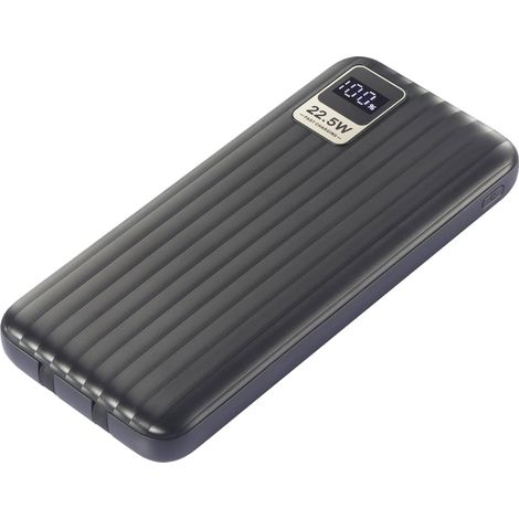 VOLTCRAFT VC-WT-K512 Powerbank (batterie supplémentaire) 10000 mAh Fast Charge LiPo noir affichage d (1/5)