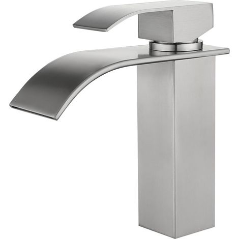 Robinet Cascade Salle de Bain en Laiton Chromé - Design Moderne Deux Voies (1/2)