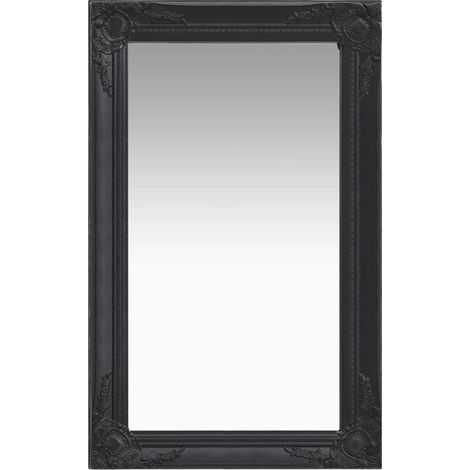 Espejo de pared estilo barroco negro 50x80 cm vidaXL