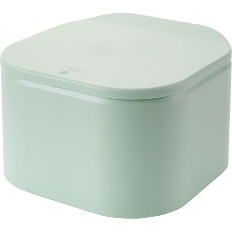 Poubelle de bureau Mini couverture de bureau européenne poubelle à ressort boîte de rangement des ordures de bureau avec couvercle poubelle boîte de rangement de bureau(vert) (1/5)