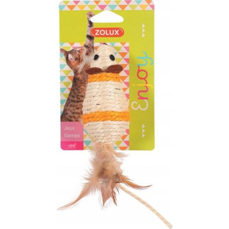 Zolux Sisalmaus mit Federn 10 cm