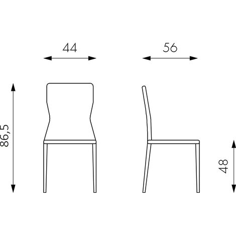 4x Weiße Kunstlederstühle (1/5)