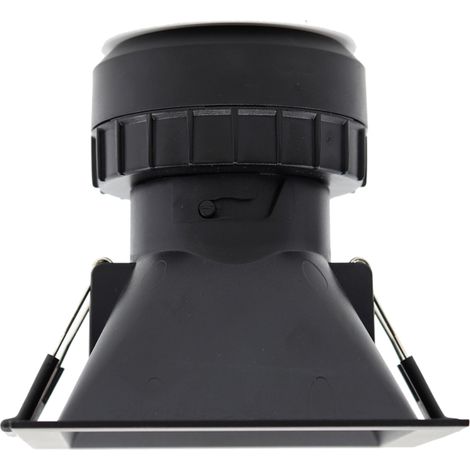 Faretto LED da incasso quadrato Pulcom 8W 38º CCT Switch 2700K/3200K/4000K finitura nero opaco per interni - Beneito & Faure