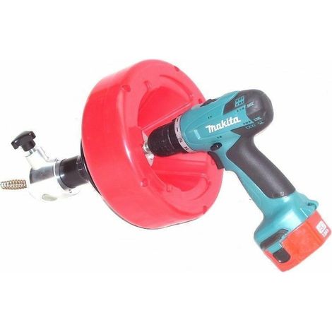 55435 Rohrreiniger Rohrreinigungsgerät mit Spirale 10mm x 7,6m Abflussreiniger (1/5)