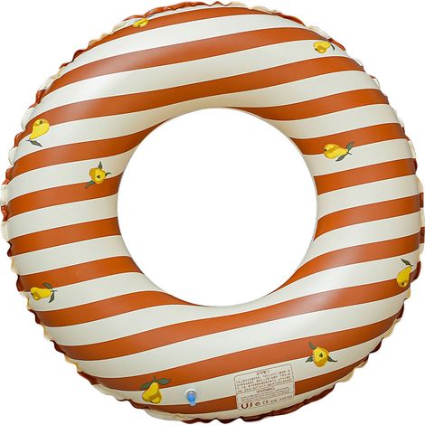 Bouée de natation rétro en PVC épais – Bouée rayée pour enfants et adultes (modèle poire, 80 cm) – Accessoire flottant axillaire sécurisé, idéal pour débutants et adolescents à partir de 11 ans-lsw