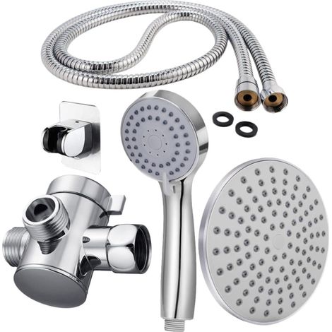 Ensemble de Remplacement pour Pommeau de Bain de Plafond, 1 Set Acier Inoxydable et Abs Argenté, Usage Maison ou Hôtel, Format Compact pour Bain Confortable (1/5)