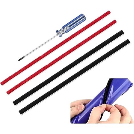 Strisce di spazzola rotante morbide e soffici per aspirapolvere, 7 mm, compatibili con i modelli Dyson V6, V7, V8, V10, V11 e V15 (accessori per testine con spazzola morbida) (4 strisce, 7 mm) (1/4)