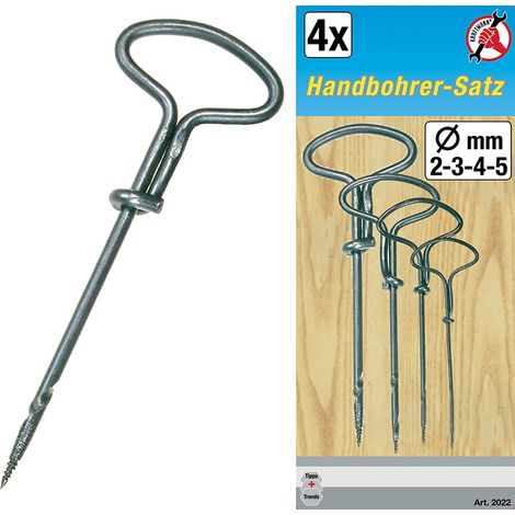 SET 4 PEZZI, TRIVELLINI, 2-5 MM