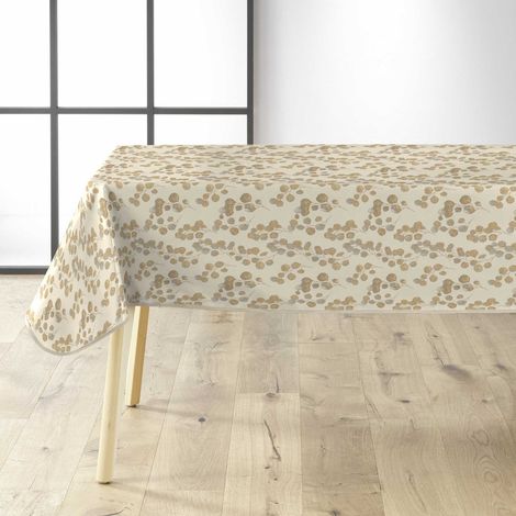 Nappe Toile Cirée "Butinette" 140x240cm Naturel (1/4)