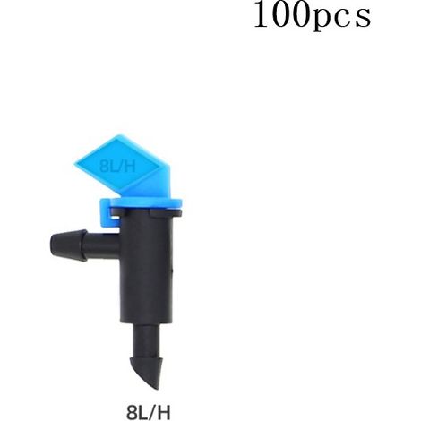 8L/H - set of 100 drippers - Agriculture irrigation fruit trees drip watering arrows stabilizer micro - nozzle dropper accessories