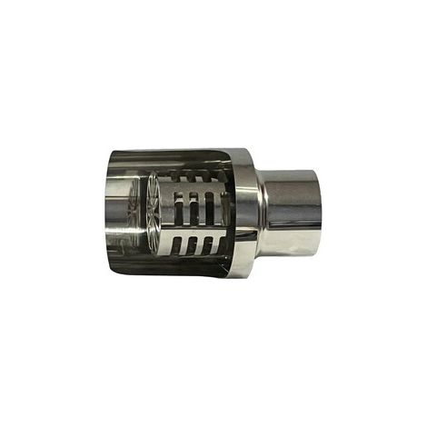 C TERMINALE INOX ORIZZONTALE D 10 CM