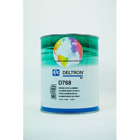 PPG D768 DELTRON GRS BC MEDIUM satiniertem Aluminium LITRI1