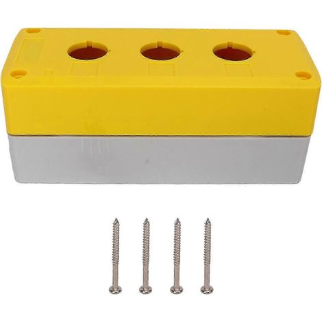 Wasserdichter IP65-Steuerkasten mit 3 Bohrungen (22 mm) für Drucktaster, Steuerstation für elektrische Geräte (1/5)