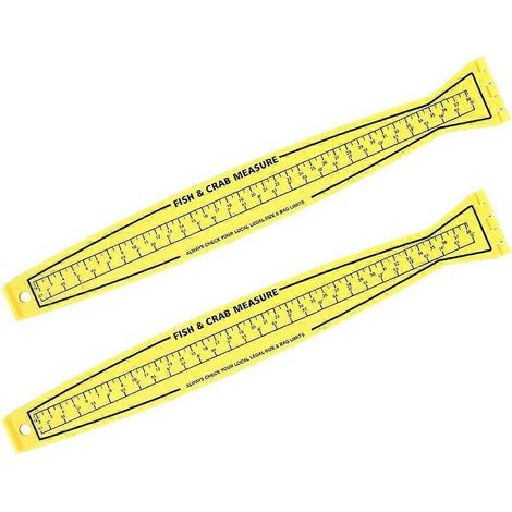 Set aus 2 faltbaren Messbrettern zum Angeln, ideal zum Messen von Krabben vom Boot oder Kajak aus. (1/5)