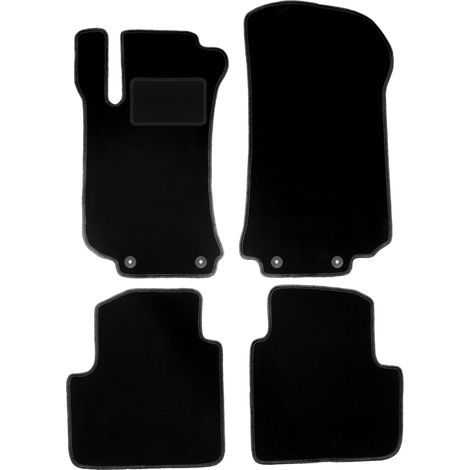 Alfombrillas de terciopelo negro para Mercedes R V251 / R251 monovolumen (2005-2013)
