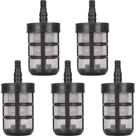 5PCS Garden Hose Filter Stainless Steel Water Suction Pump Filter Double Layer Encryption for Intake Pipe Sprayers Oil Pressure Washer Equipment