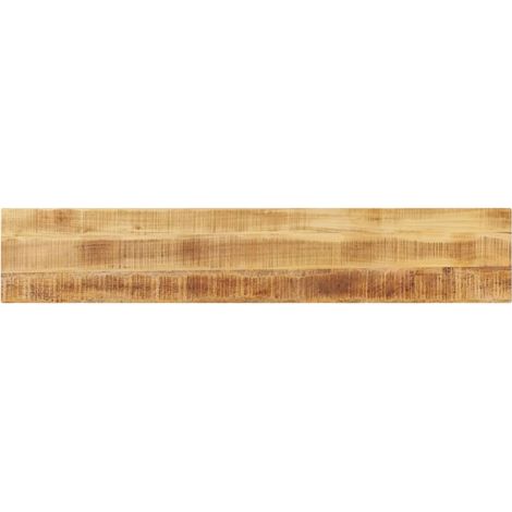 Tischplatte 140x40x3,8 cm Rechteckig Raues Massivholz Mango