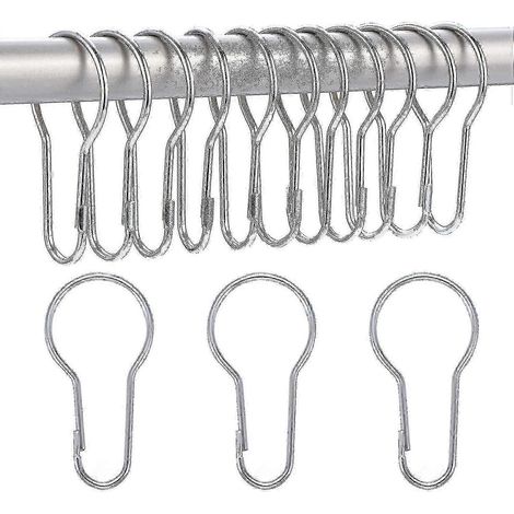 Lot de 40 anneaux de rideau de douche, anneaux de suspension pour trier et organiser (1/5)