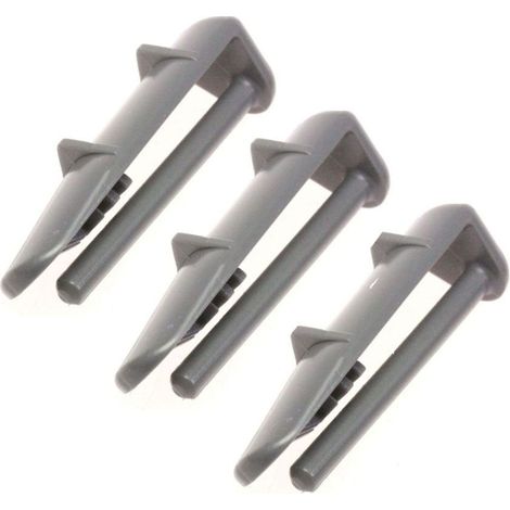 Lot de 3 capuchons arrière de glissiere (1880580400) Lave-vaisselle ALTUS, ARDEM, AYA, BAUKNECHT, BEKO, BLOMBERG, BLUESKY, BRANDT, CONTINENTAL EDISON, DE DIETRICH, EDESA, FAGOR, FAR, FUNIX, GRUNDIG, I