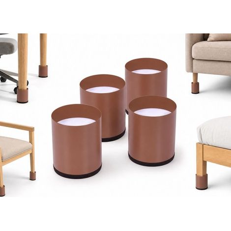 Rehausseurs de meubles, lot de 4, hauteur 5 cm, rehausseurs de pieds pour lit, table, chaise et canapé (1/5)