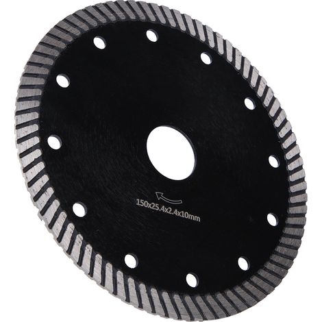 Disque de scie diamanté pour meuleuse d'angle, accessoires pour béton, granit et marbre, 150 x 25,4 x 2,4 x 10 mm (1/5)