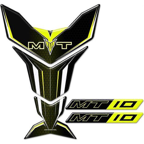 Autocollants pour Yamaha MT10 FZ MT - Protection de réservoir, carénage, garde-boue, pare-brise, protège-mains (modèles 2016 à 2021) - MT10 Tank Ye (1/5)