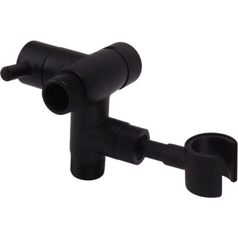 Duschumsteller, Duscharm-Wasserabscheider für Hand- und Festpumpe, 108 mm, Schwarz