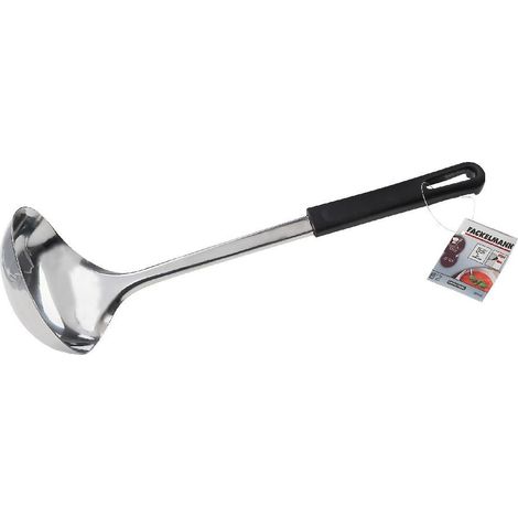 Cuillère à soupe Fackelmann Food and More 30 cm PP noir/acier inoxydable