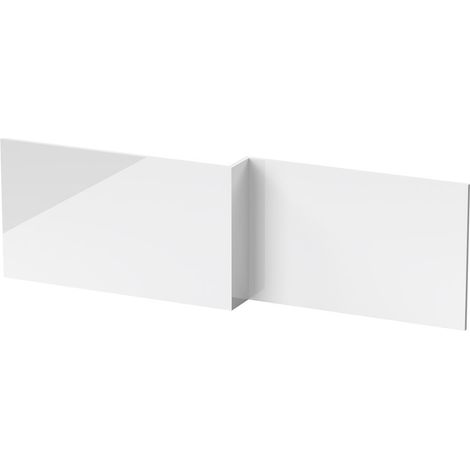 Nuie L-Shaped Bath Front Panel 540mm H x 1800mm W - Gloss White