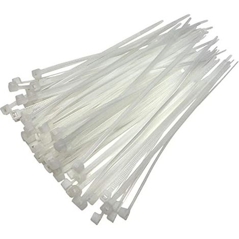 Conf. 100 Fascette cablaggio Brixo - Naturale - 200x3,6  mm. - 5 conf