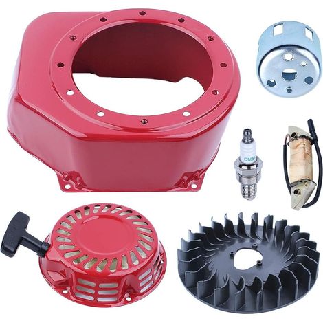 Kit di copertura dell'alloggiamento della ventola di raffreddamento dell'avviamento a strappo LinDuxe per Honda GX120 GX160 GX200 4 HP 5.5HP 6.5HP Motore a benzina Motore Generatore Pompa dell'acqua
