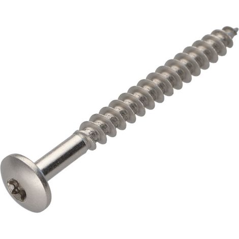 Vis Penture 7X70 Filetée sur 54 TORX T30 Inox A2-100 pièces