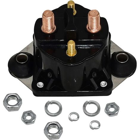 12V starter solenoid valve relay for Mercury engines with 40 HP, 50 HP, 75 HP, 90 HP and 120 HP.--DTEKGAZ
