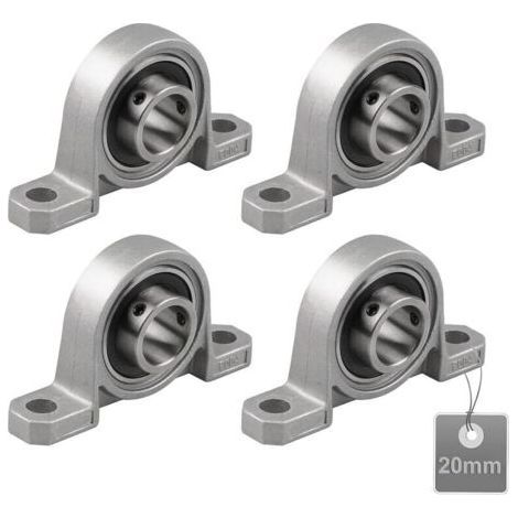 Pillow Block Bearing, Ball Bearing, Zinc Alloy Ball Bearing, Pillow Block Bearing, Ball Bearing with Solid Cast Iron Base (Size: 20mm) (1/4)