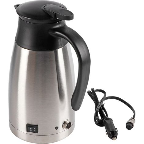 Bouilloire Électrique 12 V - Capacité 1000 ml - Acier Inoxydable - Pour Voiture - 1 Pièce (1/5)