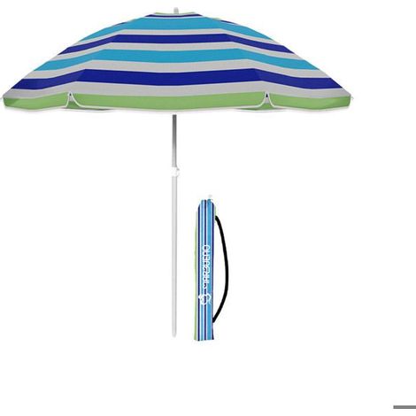 Strandparasol - MARBUENO - SOMMER 10092R1 - Durchmesser 140 cm - Nylon & Stahl - Mehrfarbig