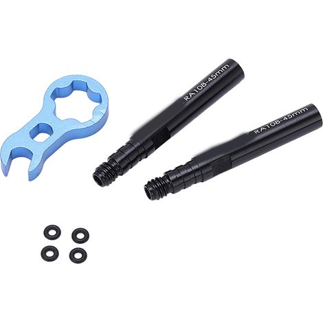 Kit d'Allonges de Valve Aluminium pour Vélo de Route, Tige de Valve Française, 45mm (1/5)