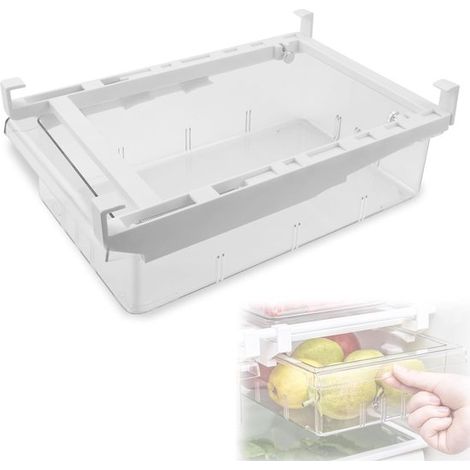 Kühlschrank Schublade Auszugskühlschrank Organizer Schublade transparentes Aufbewahrungssystem Kühlschrank für Gemüse Obst Eier Getränke