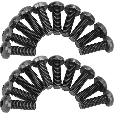 Jeffergarden M5 moto pare-brise boulons écrous joints ensemble en alliage d'aluminium caoutchouc remplacement pour Suzuki noir (1/5)