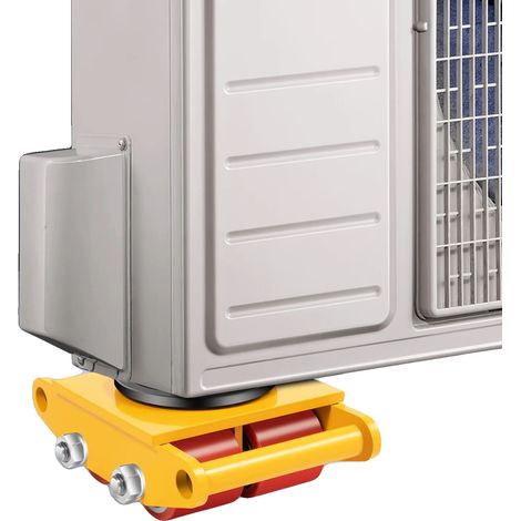 Transport Roller, Capacité de Charge 6T, Dimensions 30 x 22,5 x 11 cm, Diamètre des Roues 14 cm, Nombre de Rouleaux 4, Matériau Acier Alliage (1/5)