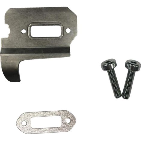 Muffler gasket with cooling plate and screw kit, replacement parts for muffler gasket and cooling plate, compatible with manual cutters 42381400611, TS410 and (1/5)